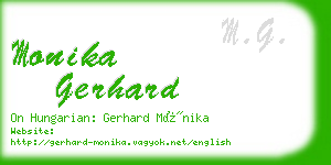 monika gerhard business card